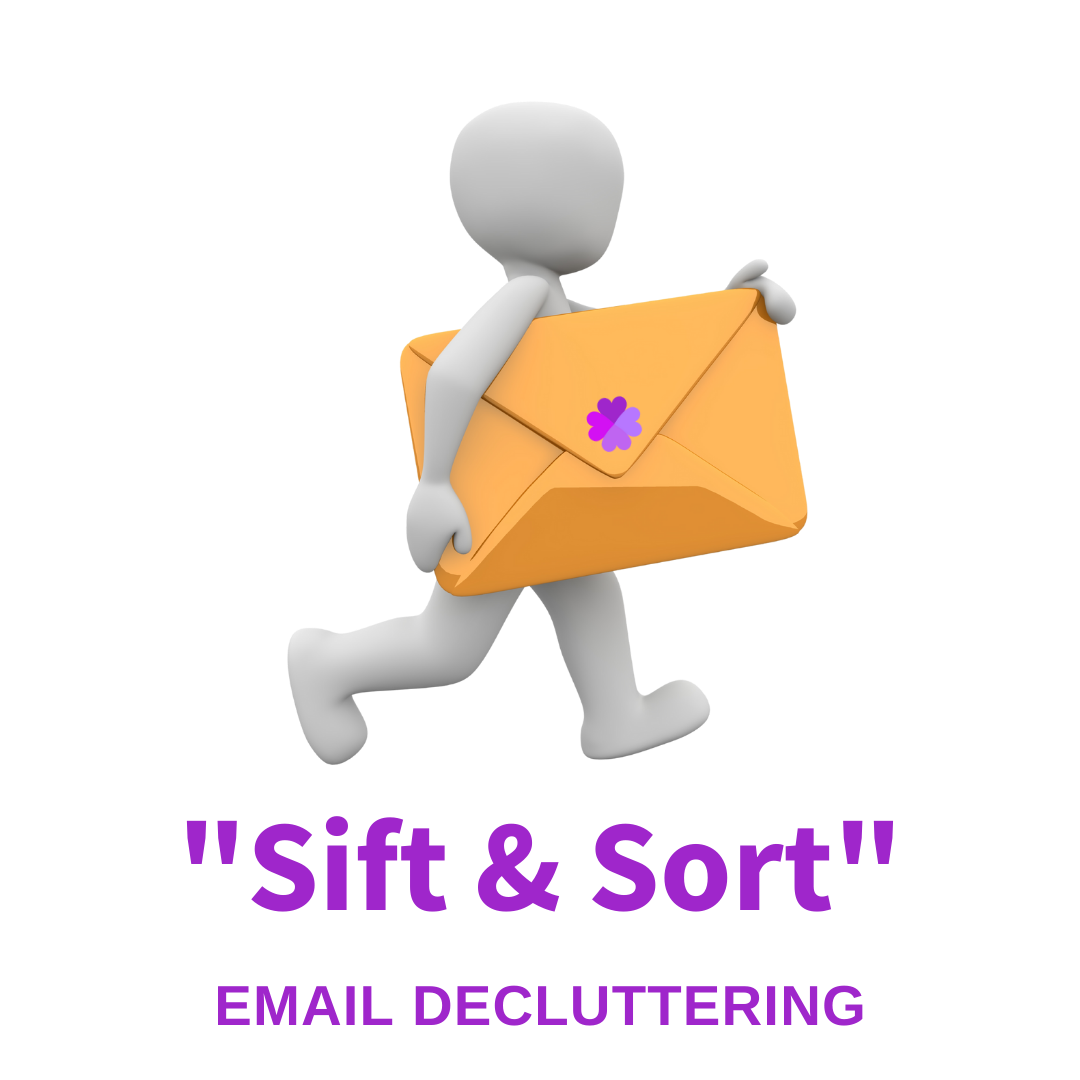 Email decluttering service sift and sort