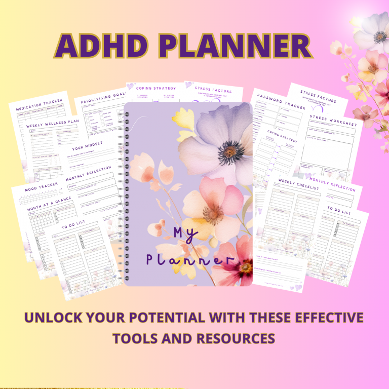 ADHD planner for focus organisation and task management